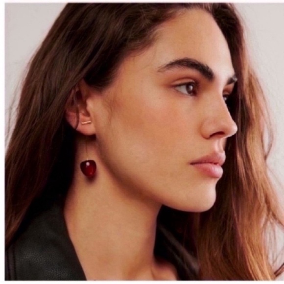 NWOT Anthropologie Cherry Drop Earrings - Picture 4 of 5